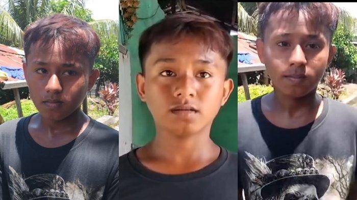 KISAH INSPIRASI: Potret Josua Lahama bocah 13 tahun di Kota Bitung, Sulut. Setiap hari sepulang sekolah, Josua bekerja sebagai buruh bangunan dan pengangkut sampah. Hal itu dilakukan Josua demi menghidupi ayahnya yang sedang sakit. (Sumber foto dari Humas Polres Bitung)