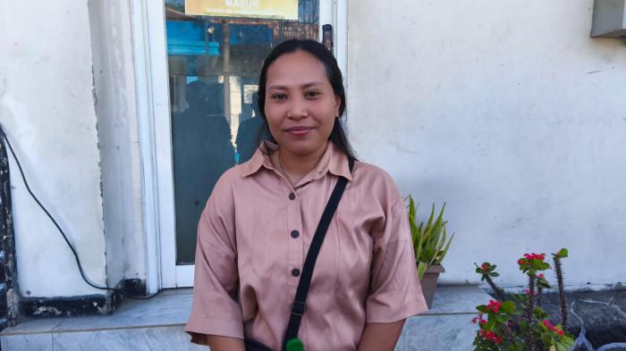 KECELAKAAN KAPAL - Perawat asal Kepulauan Talaud, Irene Bentian, saat