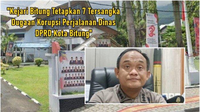 PENETAPAN TERSANGKA: Kolase foto. Lima anggota DPRD Kota Bitung periode 2019–2024 jadi tersangka kasus korupsi, bersama dua pegawai lainnya. Penetapan diumumkan Kejari Bitung pada Kamis (10/7/2025).