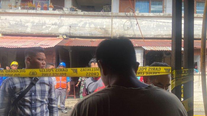 Kebakaran di Asrama Polisi Sario Kota Manado Sulawesi Utara, Rabu (22/11/2023)