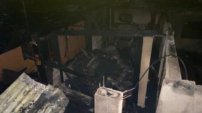 Kebakaran di Kelurahan Bahu Lingkungan Tiga, Kota Manado, Sulawesi Utara, Minggu (5/1/2024).