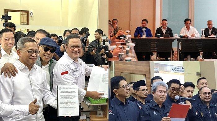 Kolase Foto Para Advocat Top dalam Tim Hukum Tiga Kubu Capres-Cawapres di Sengketa Pilpres 2024.
