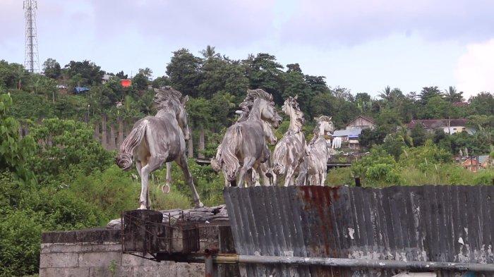 Kondisi eks Pacuan Kuda Ranomuut, Kecamatan Paal Dua, Manado, Sulawesi Utara, Senin (27/5/2024).