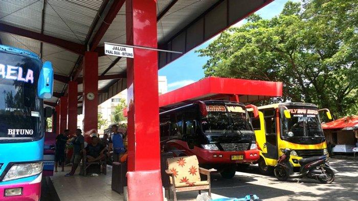 Kondisi terkini terminal Paal Dua Kota Manado Sulawesi Utara, Senin (28/11/2023). (Foto: tribunmanado.co.id/Wendia Putra Paputungan)