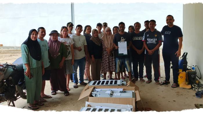 Koperasi Produsen Pidung Jaya beri bantuan.