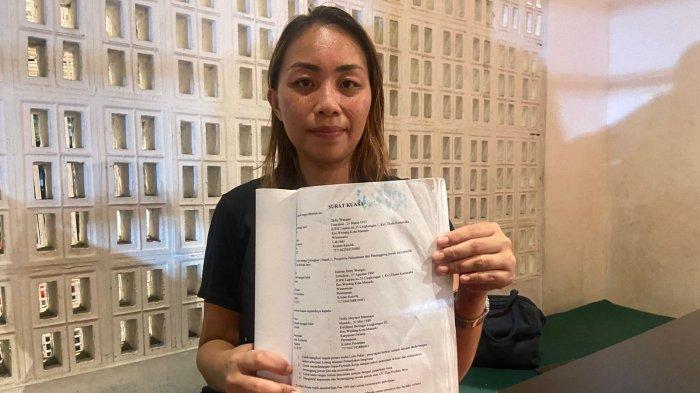 LM alias Lani yang mengaku dikriminalisasi penyidik Polda Sulawesi Utara