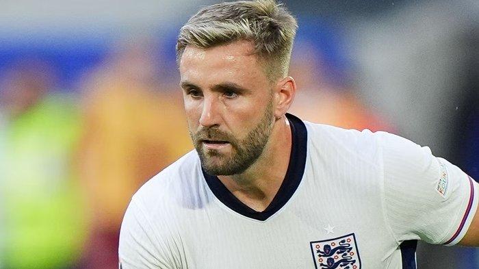 Luke Shaw berpotensi starter di Final Euro 2024 melawan Spanyol.