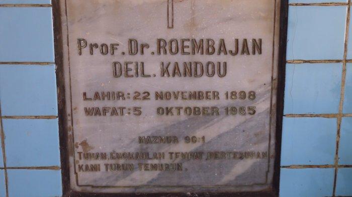 Makam Profesor dr RD Kandou di Kombos Timur, Manado, Kecamatan Singkil, Manado, Sulawesi Utara, Selasa (16/4/2024).