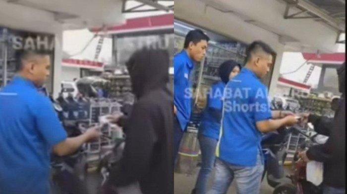 Media sosial dihebohkan dengan tingkah seorang pria yang berbelanja di minimarket namun enggan membayar.
