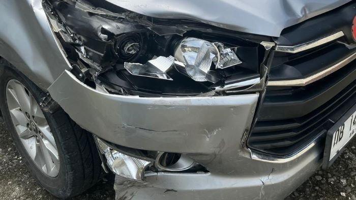 Mobil barang bukti laka lantas di Bolmong