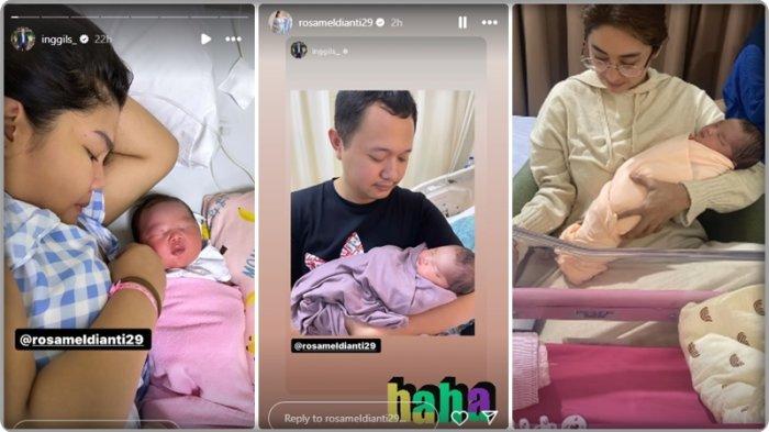 Momen Rosa Meldianti melahirkan anak pertama