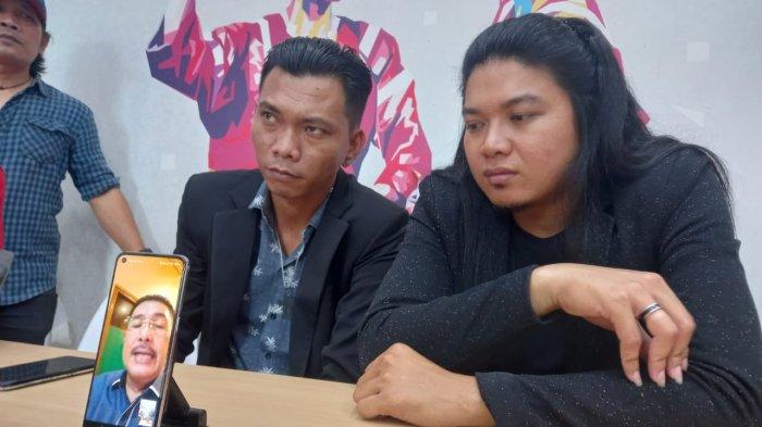 Tiga kuasa hukum dari enam terdakwa kasus pergeseran suara Pemilu 2024 di Minut, Santrawan Paparang, Samuel Tatawi dan Marcsano Rolando Wowor, saat video call, Senin (10/6/2024).