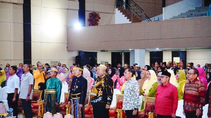 Potret Suasana Acara Pelantikan BPW KKSS Sulawesi Utara masa bakti 2024-2029 di Graha Gubernuran Manado, Sulut, Sabtu (8/6/2024) malam