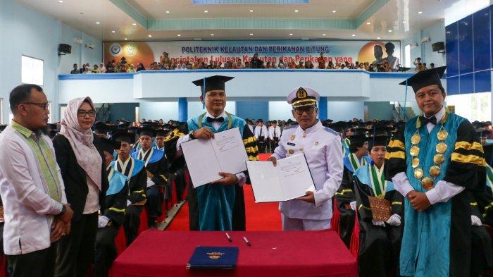 Pelantikan Taruna Baru Nasional Pendidikan Tinggi Vokasi Kalautan dan Perikanan Poltek KP Bitung, Sulawesi Utara.