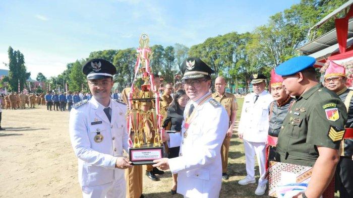 Pemerintah Kota Manado melaksanakan upacara dalam rangka HUT ke-400, di Lapangan Sparta Tikala Manado