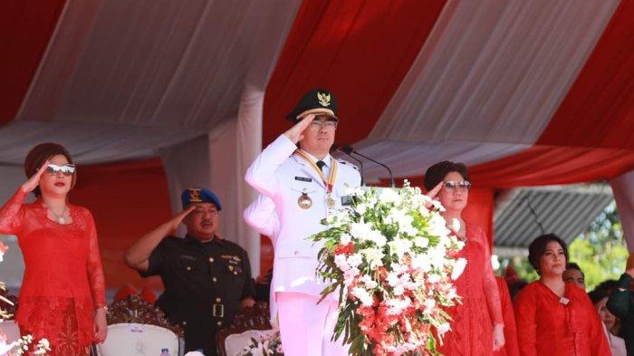 Pemerintah Kota Manado melaksanakan upacara dalam rangka HUT ke-400, di Lapangan Sparta Tikala Manado