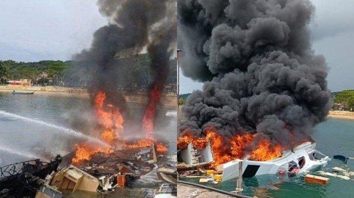Penyebab speedboat milik Calon Gubernur Maluku Utara, Benny Laos yang terbakar pada Sabtu (12/10/2024).