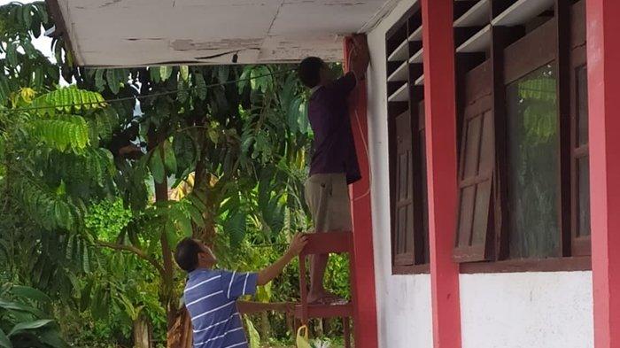 Perbaikan fasilitas belajar mengajar di SMP Negeri 2 Sinonsayang Minsel Sulawesi Utara