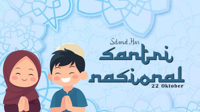 Poster Hari Santri Nasional (HSN) 2023.