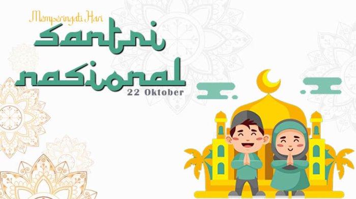 Poster Hari Santri Nasional (HSN) 2023.