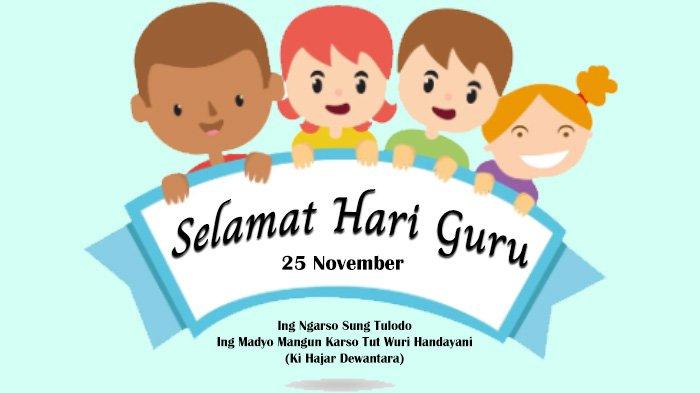 Poster Ucapan Selamat Hari Guru Nasional 2023.