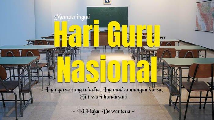 Poster Ucapan Selamat Hari Guru Nasional.