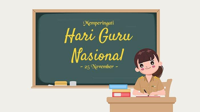 Poster ucapan Selamat Hari Guru Nasional