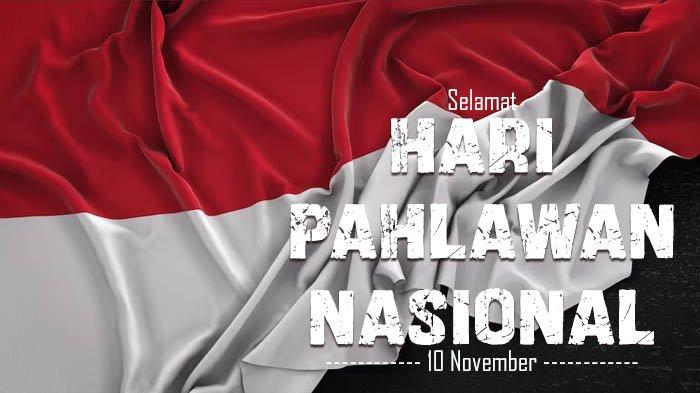 Poster ucapan Selamat Hari Pahlawan Nasional 2023.