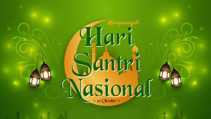 Poster ucapan Selamat Hari Santri Nasional (HSN).