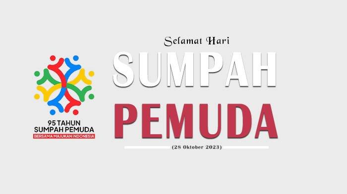 Poster ucapan Selamat Hari Sumpah Pemuda 2023.