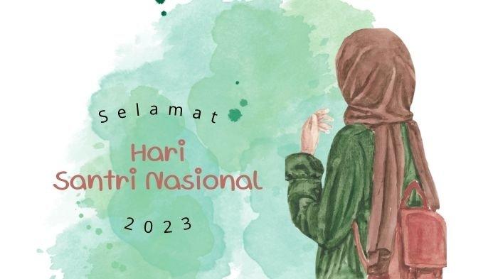 Poster ucapan selamat Hari Santri Nasional 2023