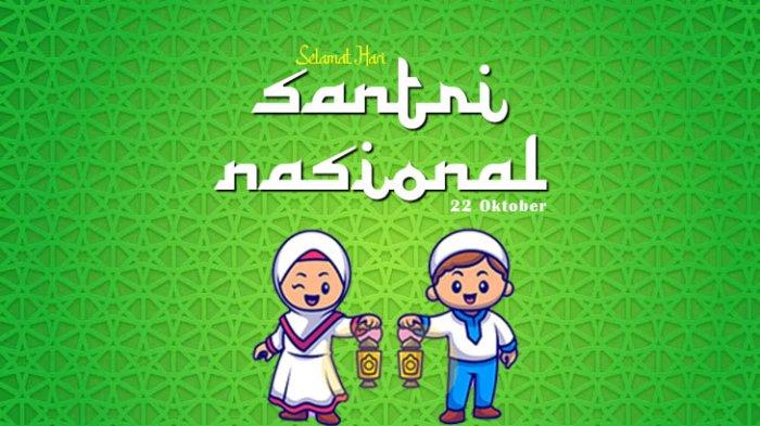 Poster ucapan selamat Hari Santri Nasional (HSN) 2023.