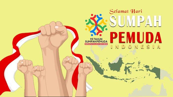 Poster ucapan selamat Hari Sumpah Pemuda 2023.