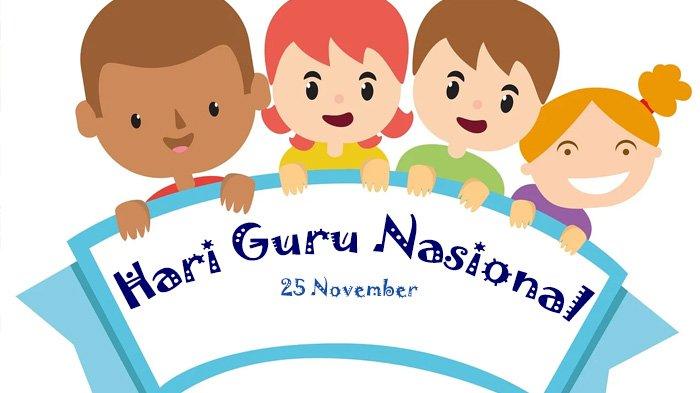 Poster ucapan selamat hari guru nasional 2023.
