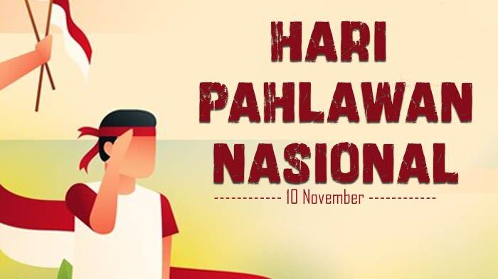 Poster ucapan selamat Hari Pahlawan Nasional 2023.