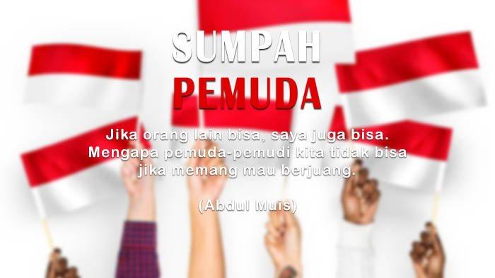 Poster ucapan selamat hari sumpah pemuda 2023.