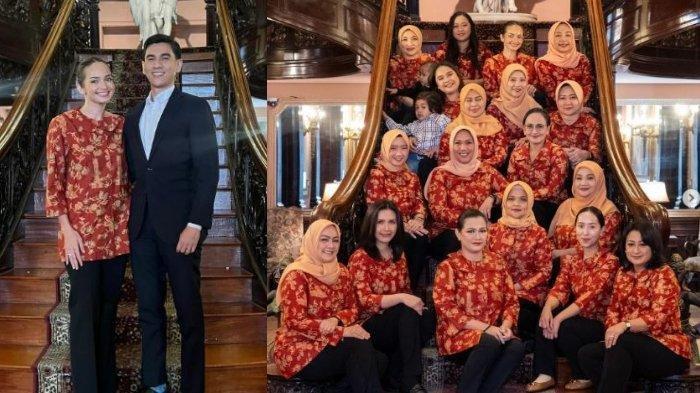 Potret Enzy Storia saat memakai seragam Dharma Wanita