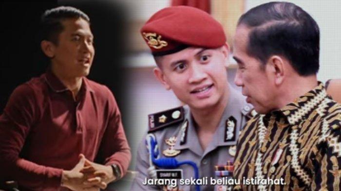 AJUDAN JOKOWI - Potret Kompol Syarif Muhammad Fitriansyah bersama Presiden RI ke-7 Joko Widodo atau Jokowi. Baru-baru ini Kompol Syarif Muhammad Fitriansyah ungkap penyakit yang diderita Jokowi.