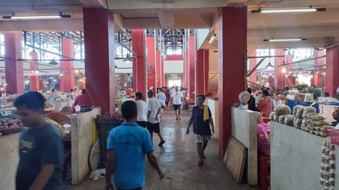 Potret Suasana Aktivasi Masyarakat Pagi Hari di Pasar Bersehati Manado Sulawesi Utara