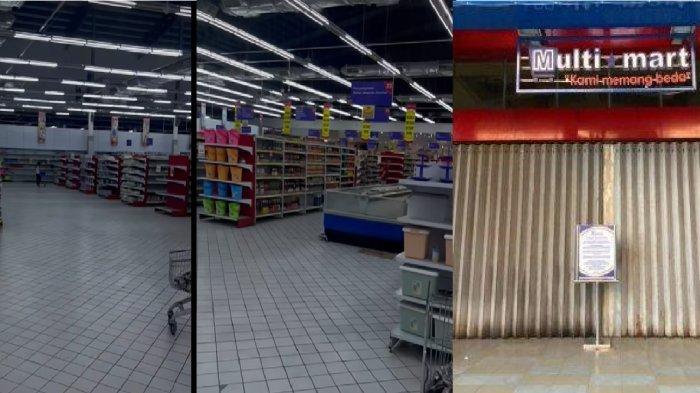 Potret Super Market Multimart di Kawasan Megamas Manado, Sulawesi Utara