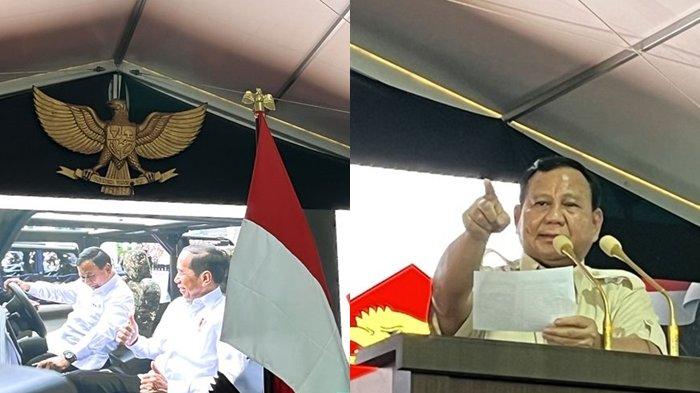 Prabowo Subianto Pamer Foto Bersama Jokowi, Minta Pilihkan Nama untuk Hasil Karya dalam Negeri