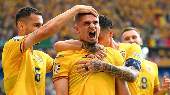 Prediksi Rumania vs Belanda Babak 16 Besar Euro 2024 . Potret selebrasi pemain timnas Rumania.