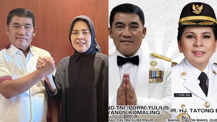 Profil Yulius Lumbaa dan Tatong Bara, Calon Gubernur dan Cawagub Sulut Pilihan Prabowo Subianto