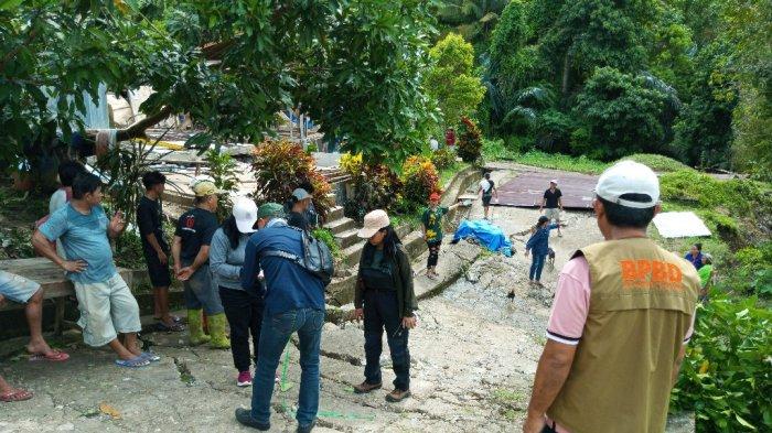 Puluhan Keluarga Di Basaan Dua Mitra Sulut Terdampak Bencana Likuifaksi