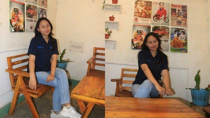 Reporter Tribun Manado saat berada di Moro Coffee, rumah kopi bergaya Vintage di Manado Sulawesi Utara