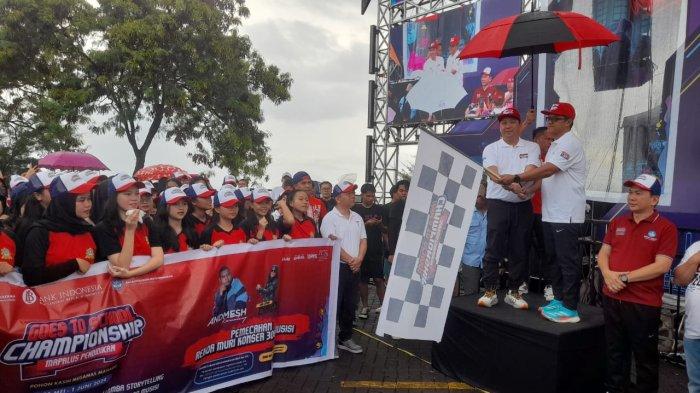 Ribuan pelajar mengikuti Mapalus Pendidikan yang dirangkaikan dengan edukasi CBP Rupiah dan keuangan digital di Kawasan Megamas Manado, Jumat (31/5/2024).