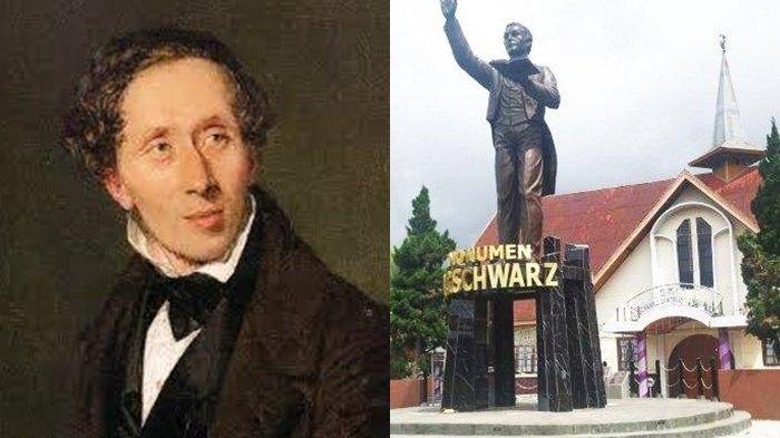 Schwarz merupakan seorang penginjil asal Jerman yang menyebarkan ajaran agama dan pendidikan Kristen di Tanah Minahasa. Nama lengkapnya Johann Gottlieb Schwarz. foto kanan adalah Patung Schwarz