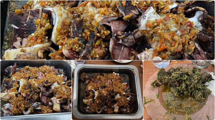 Sejumlah menu makanan di Bitung Sulut yang terasa sekali pedasnya.