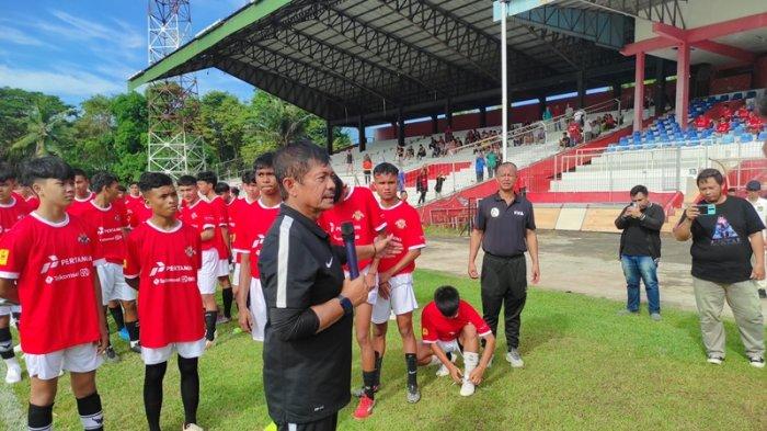 Seleksi pemain Timnas U-17 di Stadion Klabat Manado, Sabtu (29/07/2023).