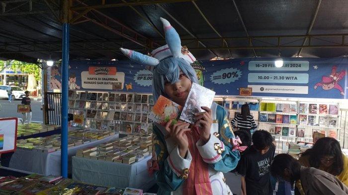 Semesta Buku di Gramedia Sam Ratulangi Manado, Sulawesi Utara, Jumat (16/2/2024).